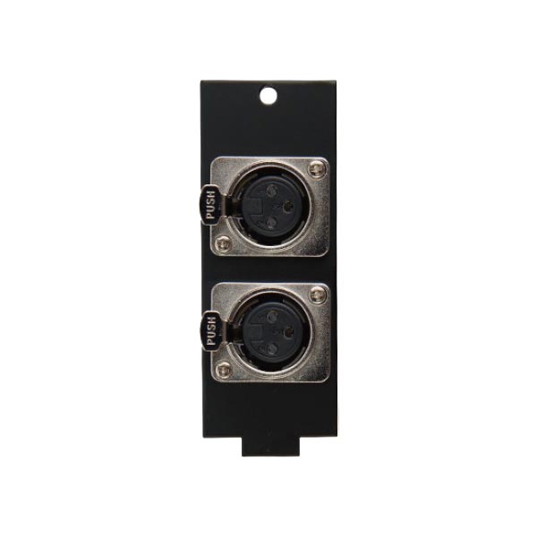 Prise 2x XLR F pour boîte au sol