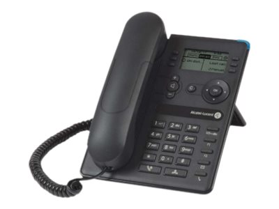 ALCATEL LUCENT ENTERPRISE - 8008 DeskPhone entrée de gamme, 64x128 pixels, LCD noir et blanc, pas de rétro-éclairage, 6 touches de fonction, 2 ports Fast Ethernet, prise en charge large bande. Câble n – Alcatel-Lucent Enterprise