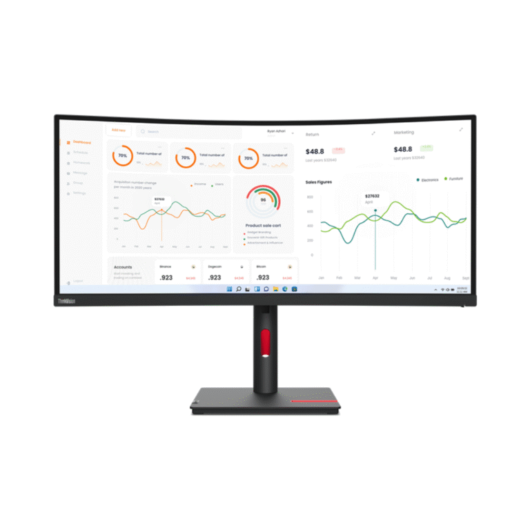 Moniteur Écran Lenovo ThinkVision T34W-30 34 ULTRAWIDE QHD CURVED (63D4GAT1EU)