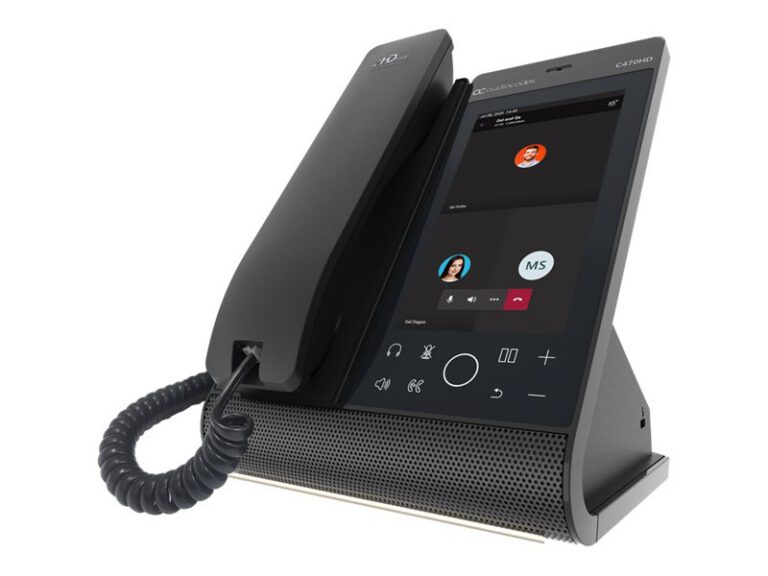 AUDIOCODES - Teams C470HD Total Touch IP-Phone PoE GbE with integrated BT, Dual Band WiFi and an external power supply