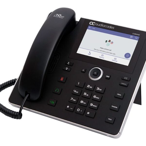 AUDIOCODES - SFB C450HD IP-Phone PoE GbE black with integrated BT and Dual Band Wi-Fi