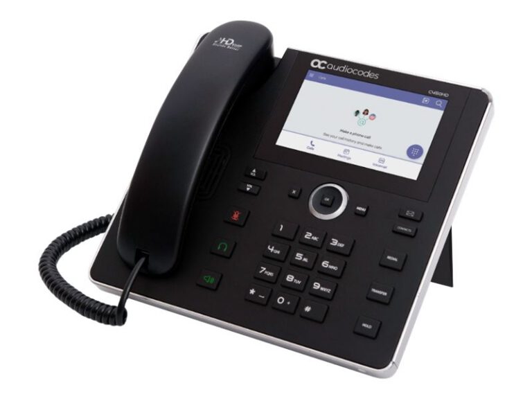 AUDIOCODES - C450HD IP-Phone PoE GbE black with integrated BT and Dual Band Wi-Fi