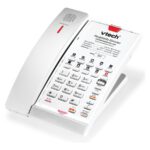 ALCATEL LUCENT ENTERPRISE - Vtech A2411 Silver Pearl poste de bureau et de lit filaire analogique moderne 1 ligne 10 touches d`appel direct