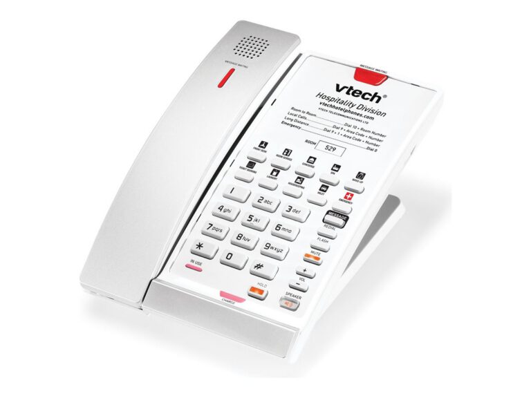ALCATEL LUCENT ENTERPRISE - Vtech A2411 Silver Pearl poste de bureau et de lit filaire analogique moderne 1 ligne 10 touches d`appel direct – Alcatel-Lucent Enterprise
