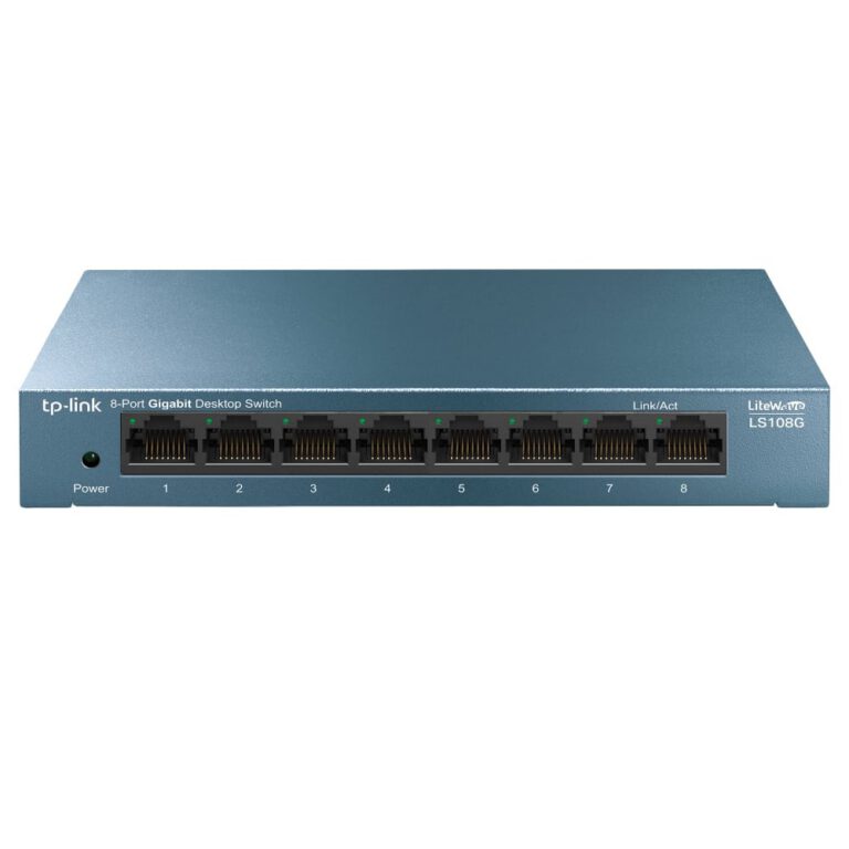 SWITCH TP-LINK GIGABIT 8-PORTS Ethernet (10/100/1000) Bleu (LS108G)