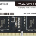 Barette de mémoire Team Group Elit 8 Go – DDR4 3200 MHz (TED48G3200C22-SBK)