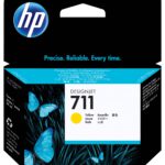HP 711 Jaune – Cartouche d’encre HP d’origine (CZ132A)