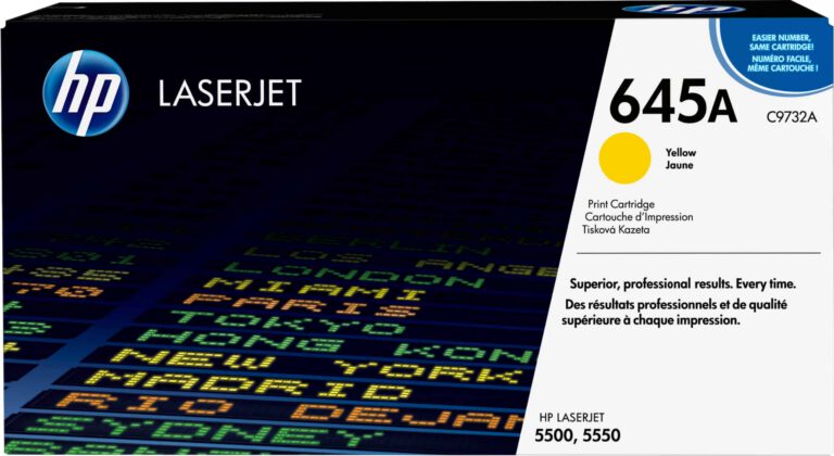 HP 645A toner LaserJet jaune authentique