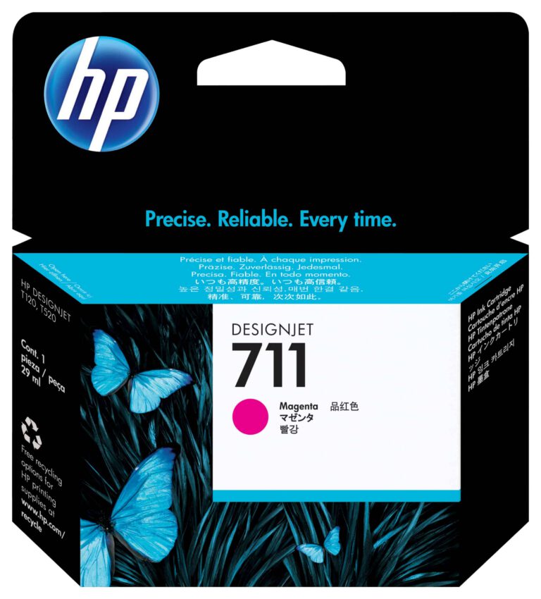 Cartouche d’encre HP 711 DesignJet – Magenta (CZ131A)