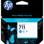 HP 711 Cyan – Cartouche d’encre HP d’origine (CZ130A)