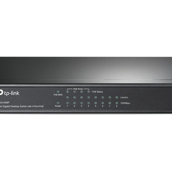 SWITCH TP-LINK 8 ports Gigabit – 4 Ports PoE