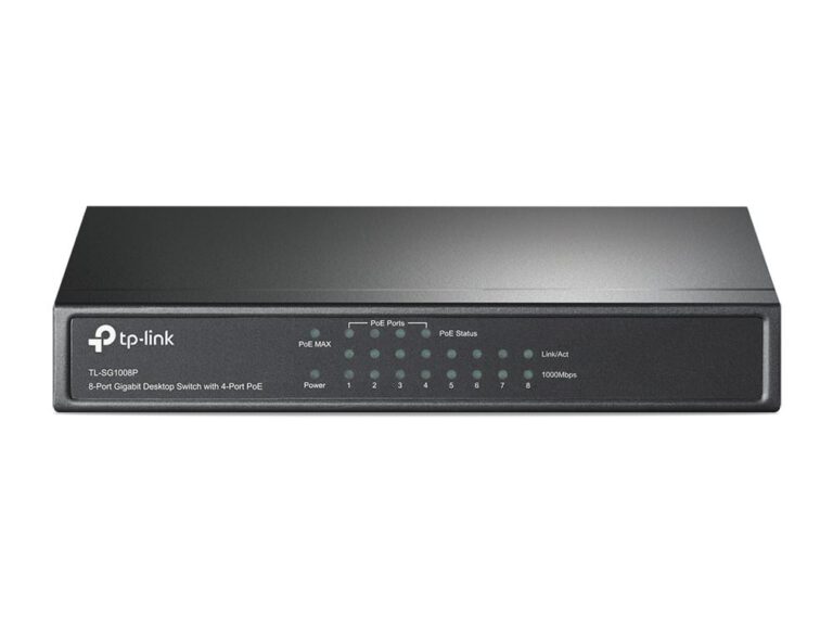 SWITCH TP-LINK 8 ports Gigabit – 4 Ports PoE