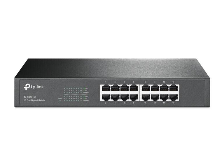 SWITCH TP-LINK GIGABIT 16-PORTS RACKABLE (TL-SG1016D)