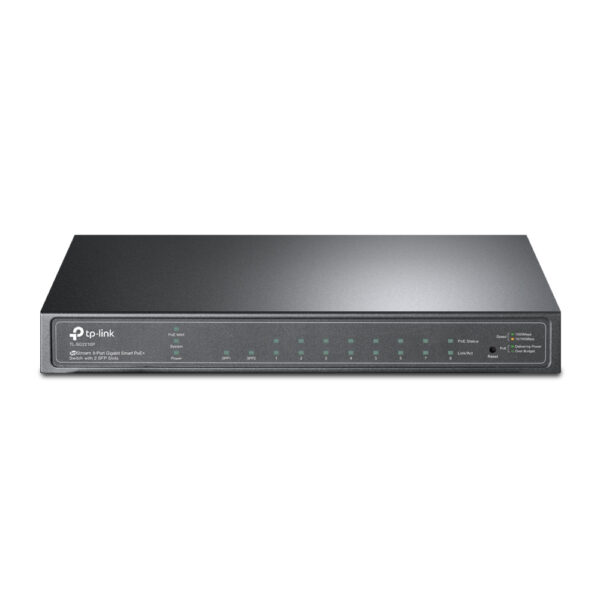 SWITCH TP-LINK JETSTREAM 8 PORTS GIGABIT SMART PoE+ AVEC 2 PORTS SFP (TL-SG2210P)