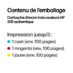 Cartouche d’encre HP 305 TRI-COLOR (3YM60AE) – Image 8
