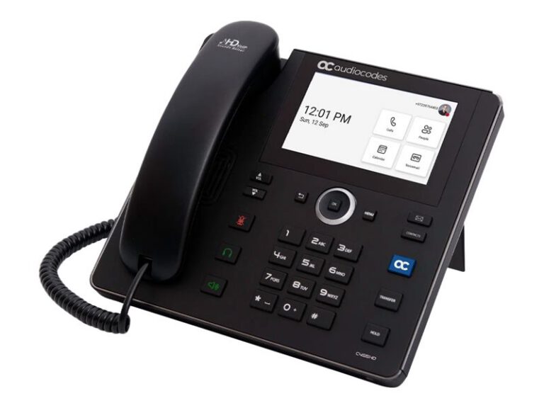 AUDIOCODES - Teams C455HD IP-Phone PoE GbE black