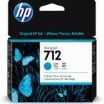 HP 712 Cyan – Cartouche d’encre HP d’origine (3ED67A)