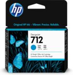 HP 712 Cyan – Cartouche d’encre HP d’origine (3ED67A)