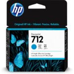 HP 712 Cyan – Cartouche d’encre HP d’origine (3ED67A) – Image 2