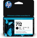 HP 712 Noir – Cartouche d’encre HP d’origine (3ED70A)