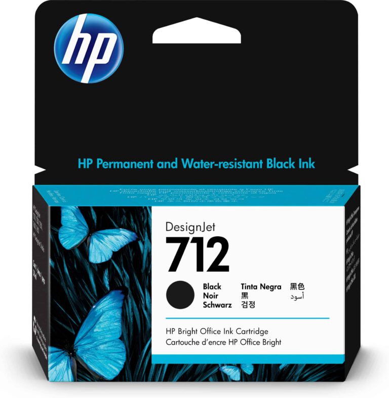 HP 712 Noir – Cartouche d’encre HP d’origine (3ED70A)