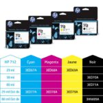 HP 712 Cyan – Cartouche d’encre HP d’origine (3ED67A) – Image 10