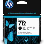 HP 712 Noir – Cartouche d’encre grande capacité HP d’origine (3ED71A)