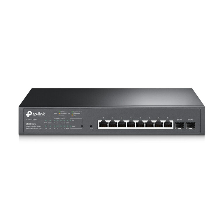 SWITCH SMART TP-LINK JETSTREAM 10 PORTS GIGABIT AVEC 8 PoE+ (TL-SG2210MP)