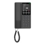 GRANDSTREAM - Hotel Table IP Phone, 2 SIP accounts, 2 lines, 1x Ethernet 10/100 PoE, no LCD, no PSU, Black