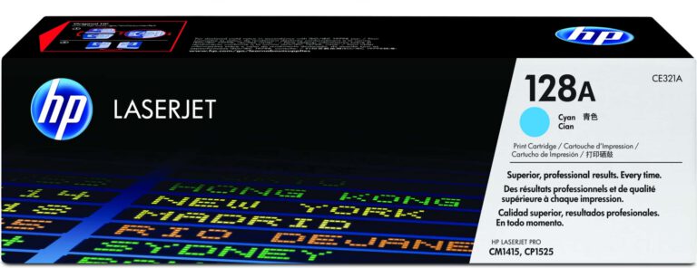 HP 128A Cyan – Toner HP LaserJet d’origine (CE321A)
