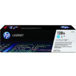HP 128A Cyan – Toner HP LaserJet d’origine (CE321A) – Image 2