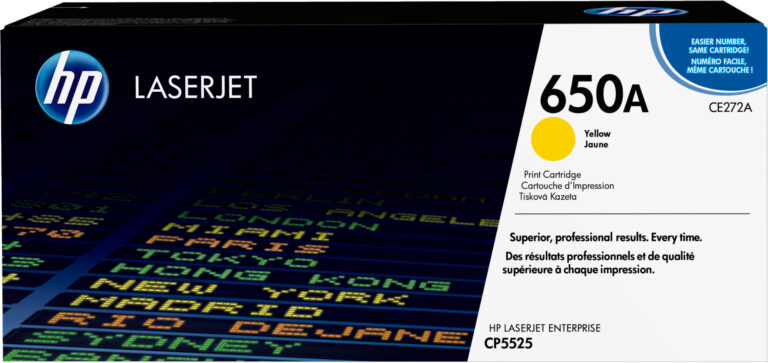 HP 650A toner LaserJet jaune authentique