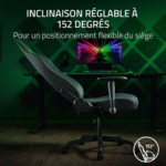 RAZER Chaise Gaming ISKUR V2 X – Noir (8886419354734) – Image 13