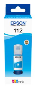 Bouteille d’encre Epson EcoTank 112 – Cyan (C13T06C24A) – Image 3