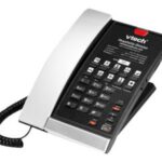 ALCATEL LUCENT ENTERPRISE - Vtech Téléphone filaire analogique contemporain noir argent A2210 (Bed/DeskPhone) - 1 ligne 5 touches de numérotation abrégée