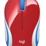 Souris Logitech sans fil ultra portable M187 (Mini Mouse) –( 910 002732) Rouge