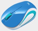 Souris Logitech sans fil ultra portable M187 (Mini Mouse) – ( 910 002733) Bleu – Image 3