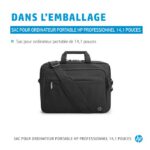 Sacoche Professionel HP 14.1  » pour ordinateur portable – Noir (500S8AA) – Image 6