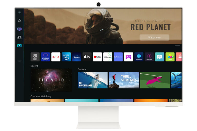 Moniteur Écran SAMSUNG 32″ PLAT SMART Série 8 UHD (LS32BM801UMXZN)