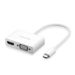 Adaptateur Ugreen convertisseur vidéo USB Type C – HDMI / VGA blanc (30843) – Image 4