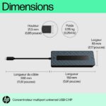 Hub USB-C HP 7 en 1 Supporte PD – Power Delivery (50H55AA) – Image 10