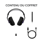 LOGITECH Casque Gaming Sans Fil G522 LIGHTSPEED – Noir (981-001544) – Image 16