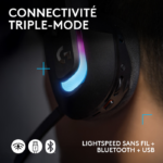 LOGITECH Casque Gaming Sans Fil G522 LIGHTSPEED – Noir (981-001544) – Image 22