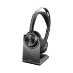 Micro-casque Poly Voyager Focus 2 USB-C-C certifié Microsoft Teams + adaptateur USB-C/A +base de chargement (9T9J6AA) – Image 5