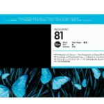 Cartouche d’Encre HP 81 Noir 680 ml pour Traceurs Design Jet 5000/5500 (C4950A)