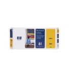 Cartouche d’Encre HP Jaune (Yellow) 81 (C4953A) – Image 2