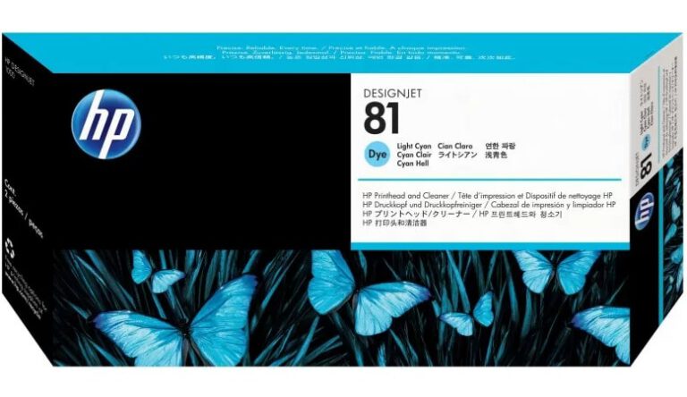 CARTOUCHE HP 81 LIGHT CYAN (C4954A)