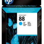 HP 88 Cyan – Cartouche d’encre HP d’origine (C9386AE)