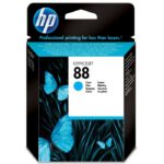 HP 88 Cyan – Cartouche d’encre HP d’origine (C9386AE) – Image 2