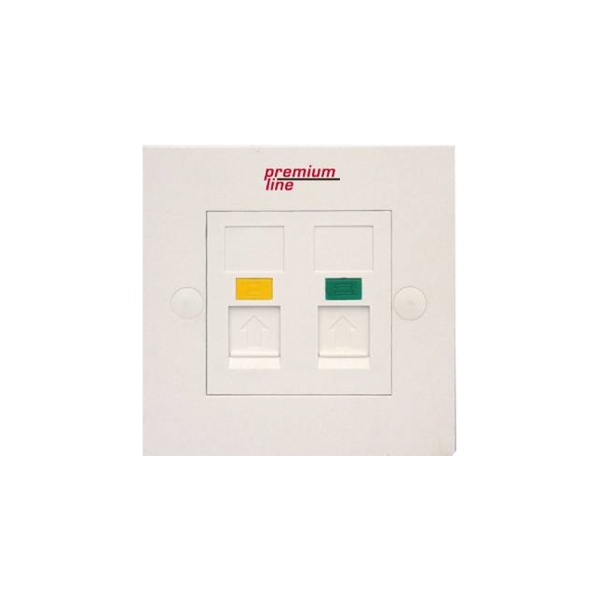 Prise 86*86, 2 Ports